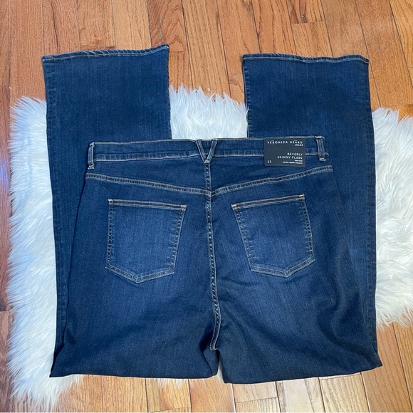 Veronica Beard Beverly Skinny Flare High Rise Jeans Size 22 - Picture 11 of 17